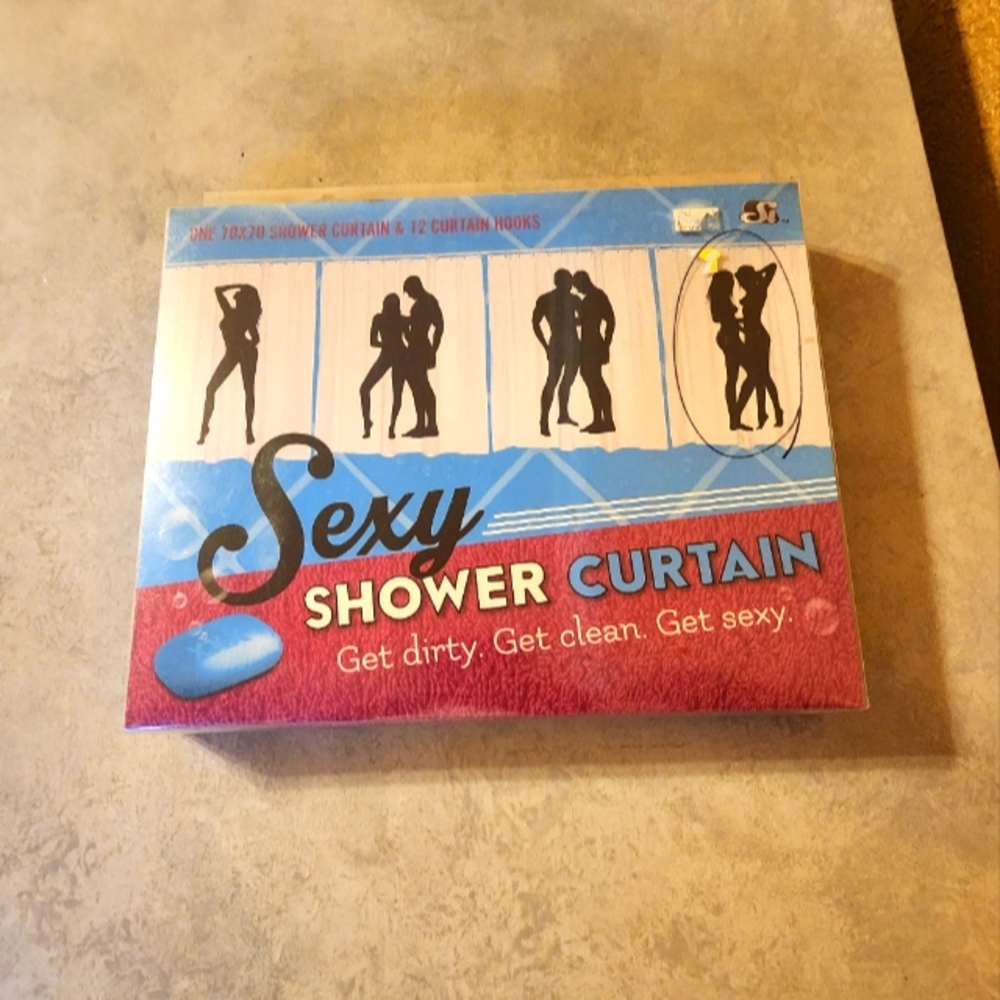 Sexy shower curtain